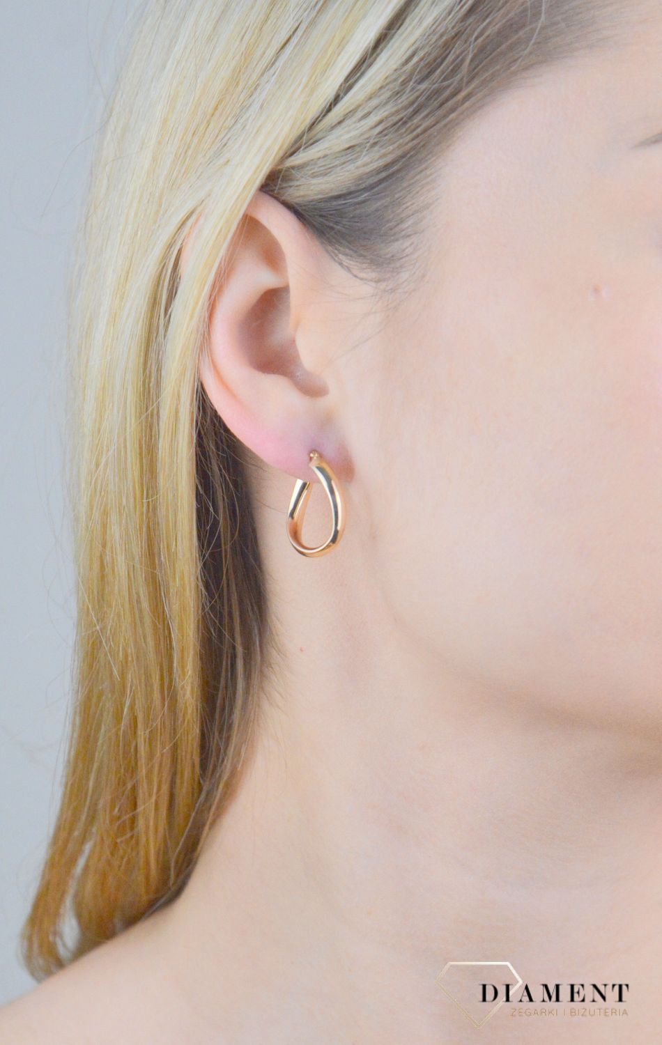 Kolczyki wiszące koła owalne skręcone próba 375, KL 5439 375.jpg